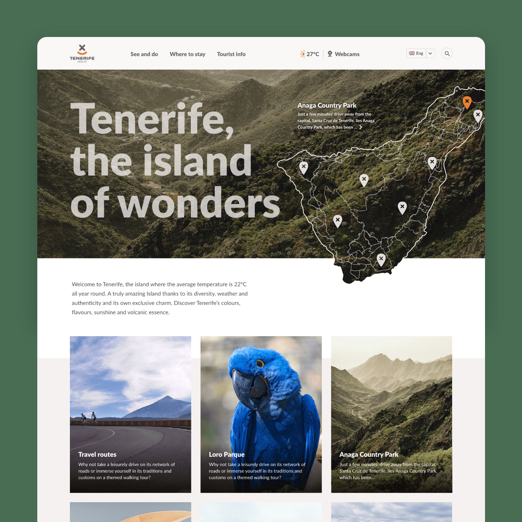 Tenerife tourism website